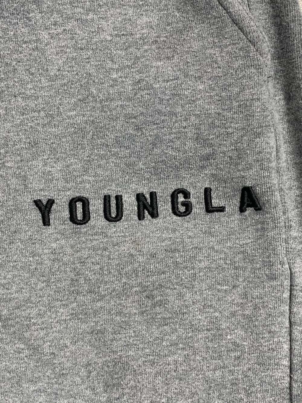 YoungLA 240 Heavyweight Cargo Jogger Sweatpants Grey